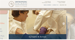 Desktop Screenshot of orthopartners.com