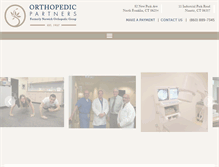 Tablet Screenshot of orthopartners.com